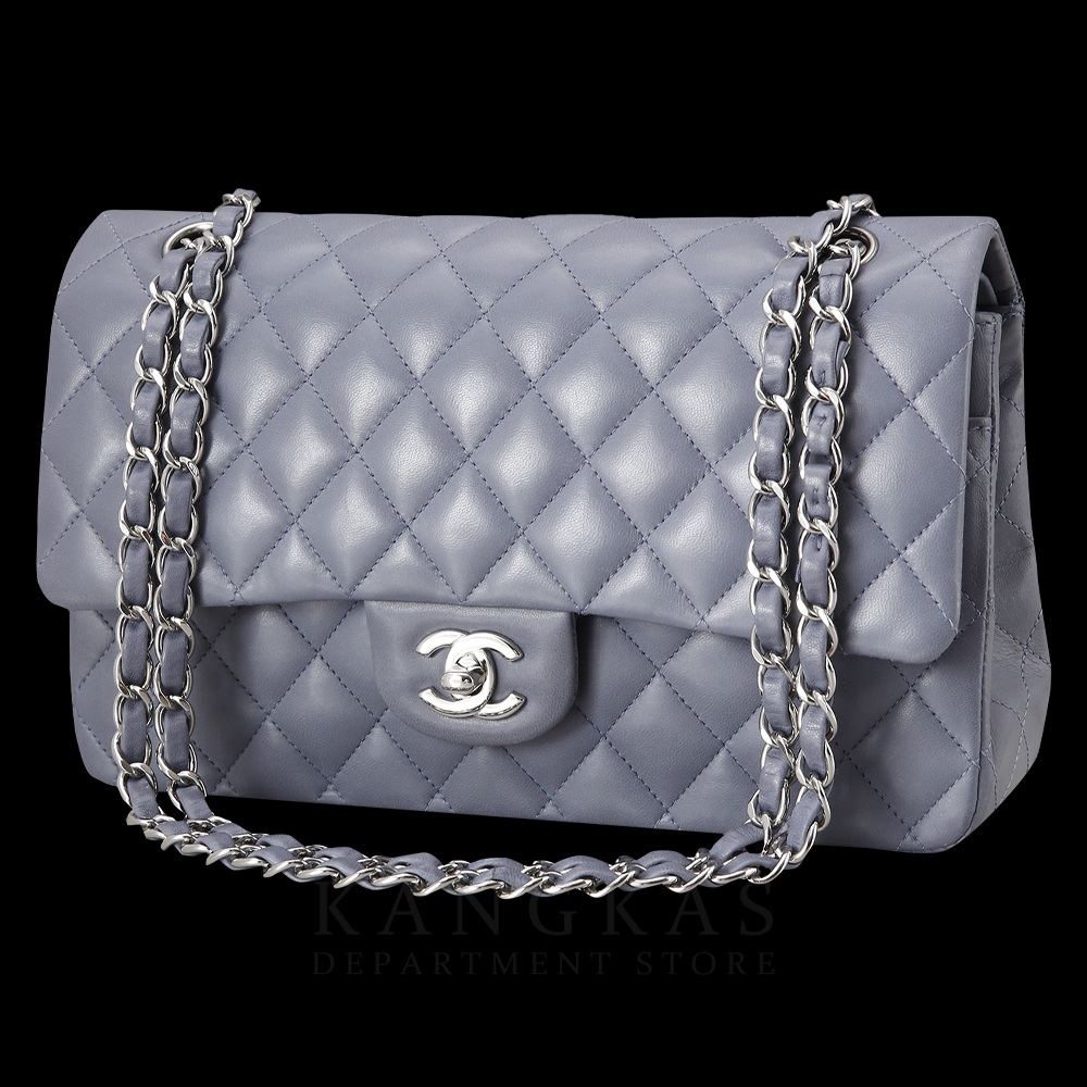CHANEL(USED)샤넬 클래식 램스킨 미듐 그레이