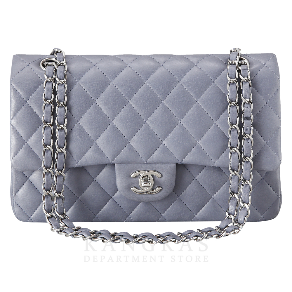 CHANEL(USED)샤넬 클래식 램스킨 미듐 그레이