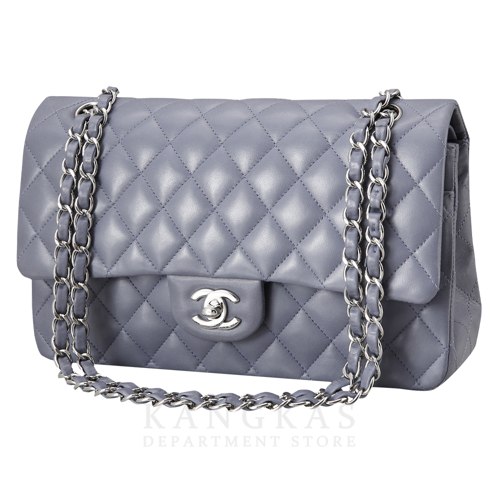 CHANEL(USED)샤넬 클래식 램스킨 미듐 그레이