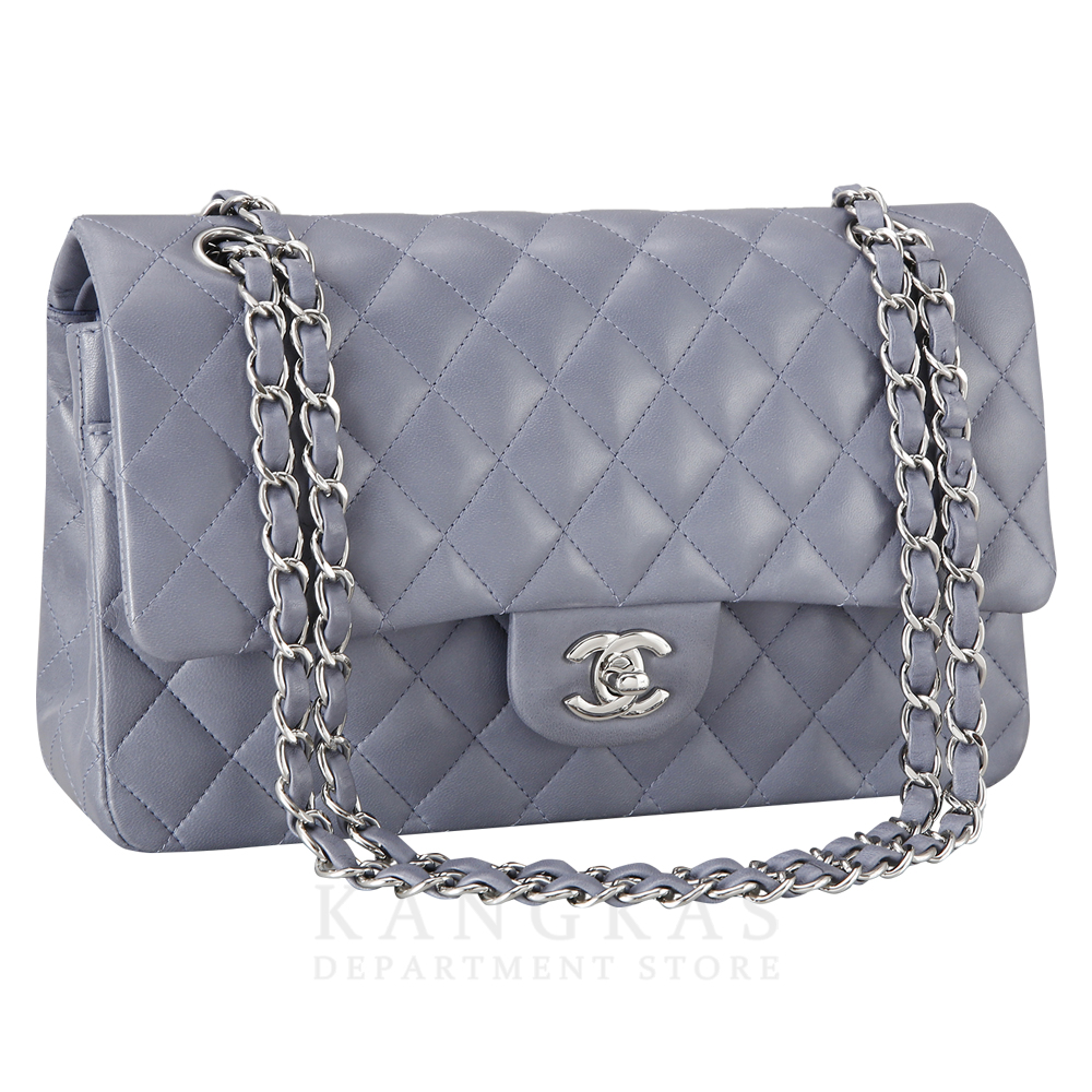 CHANEL(USED)샤넬 클래식 램스킨 미듐 그레이