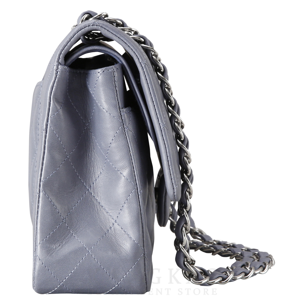 CHANEL(USED)샤넬 클래식 램스킨 미듐 그레이