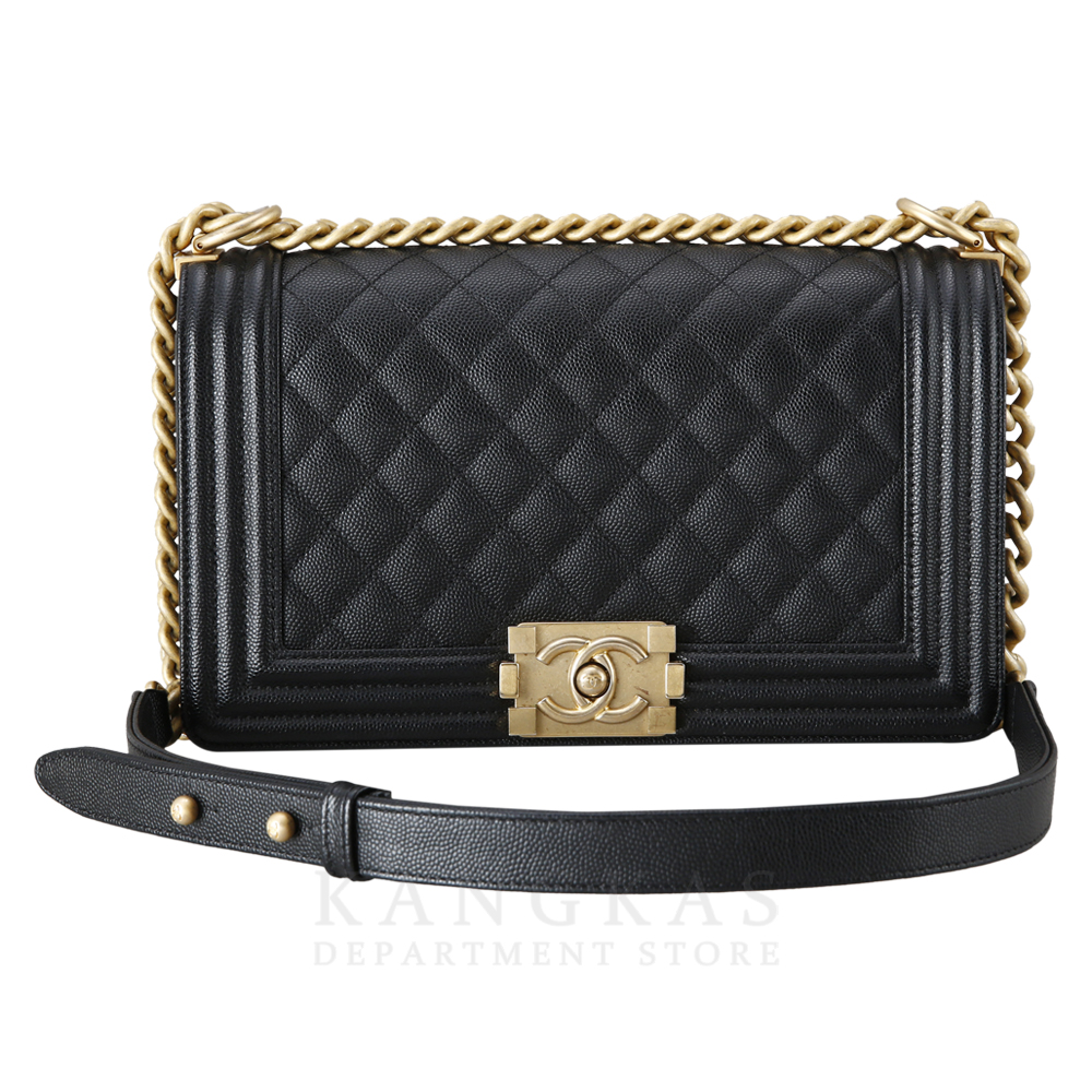 CHANEL(USED)샤넬 캐비어 보이샤넬 미듐