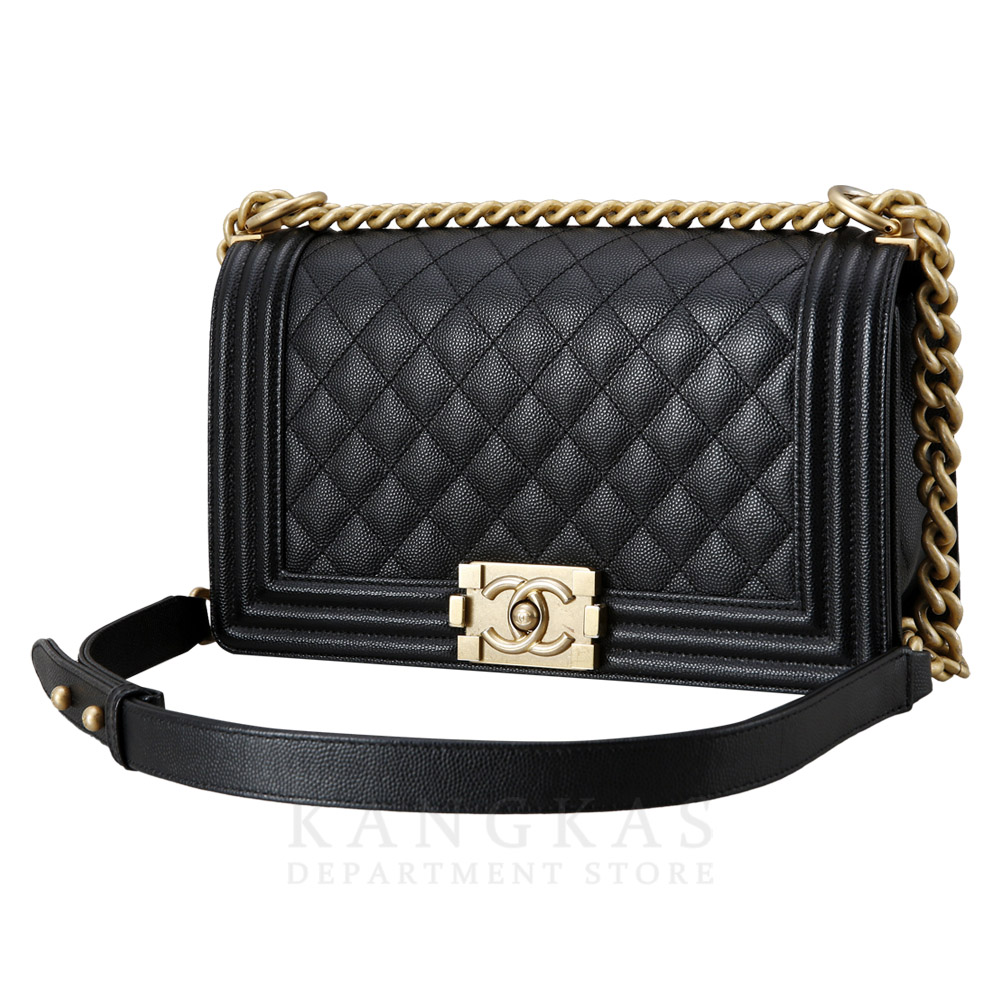 CHANEL(USED)샤넬 캐비어 보이샤넬 미듐