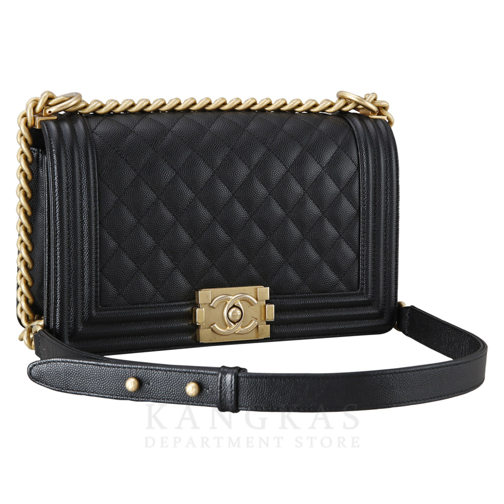 CHANEL(USED)샤넬 캐비어 보이샤넬 미듐