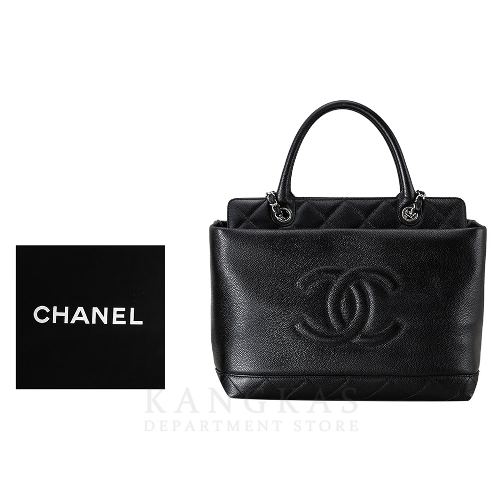 CHANEL(USED)샤넬 시즌 캐비어 토트겸 숄더백