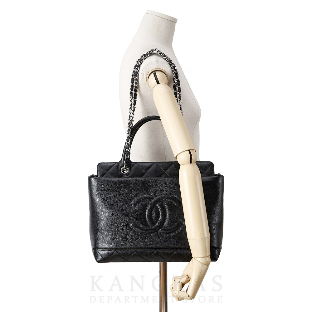 CHANEL(USED)샤넬 시즌 캐비어 토트겸 숄더백