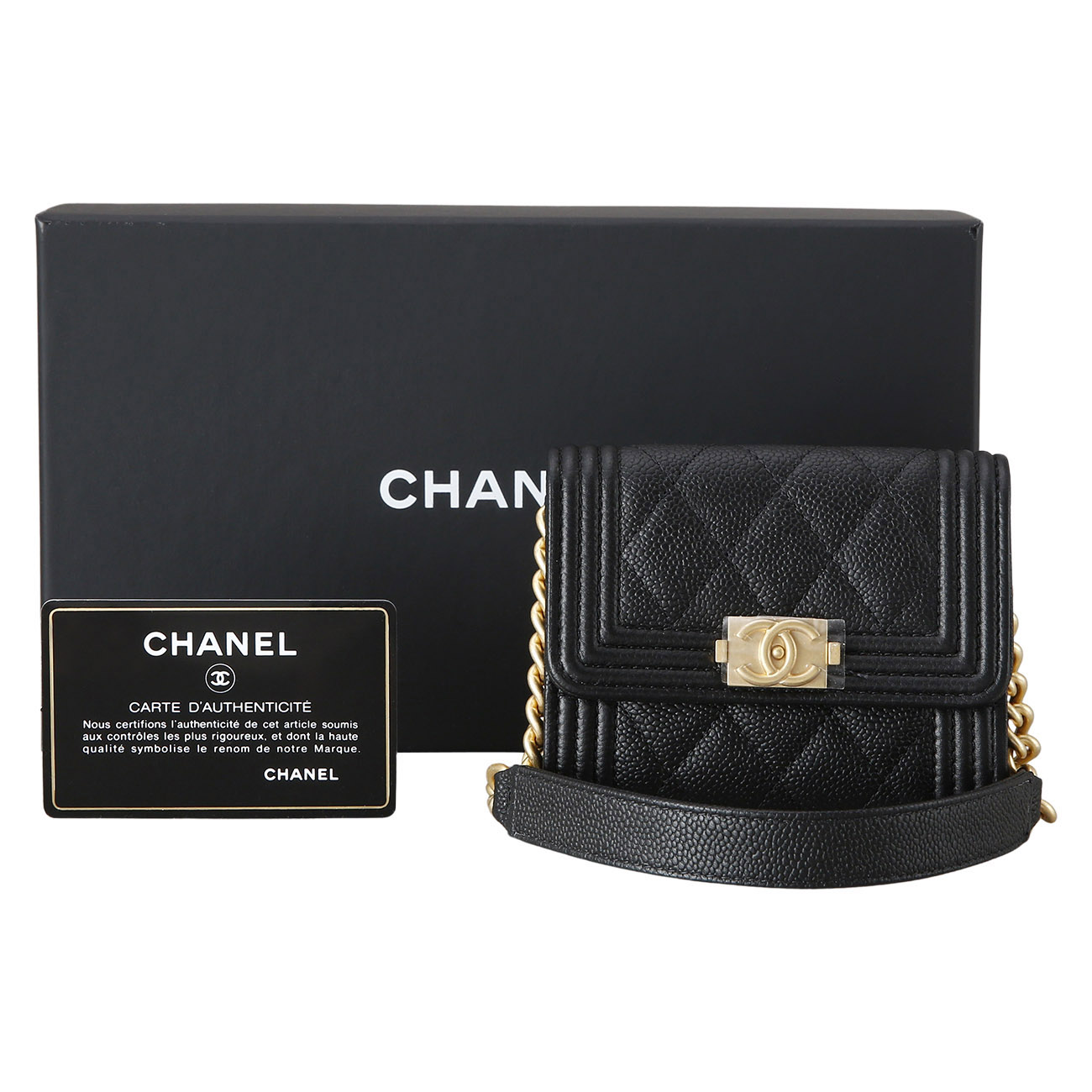 CHANEL(USED)샤넬 보이샤넬 체인 미니 월릿