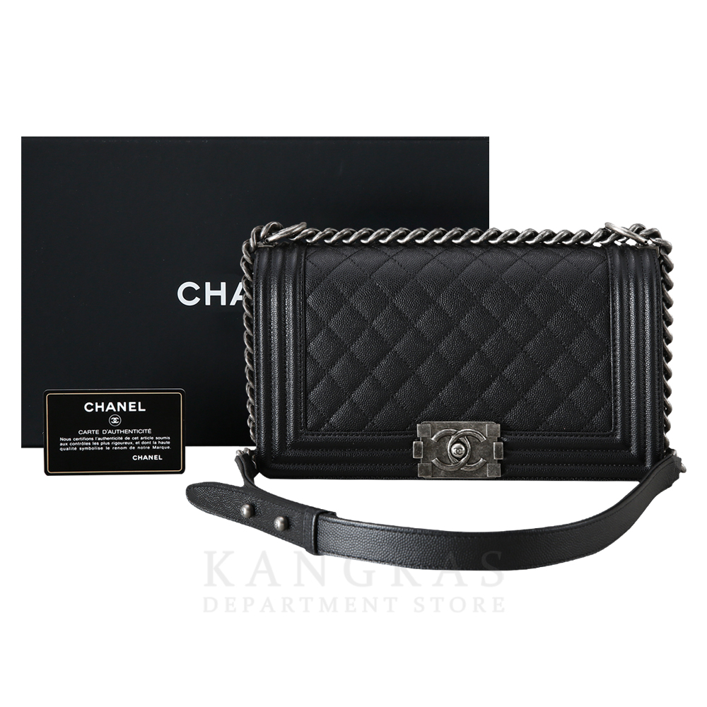 CHANEL(USED)샤넬 캐비어 보이샤넬 미듐