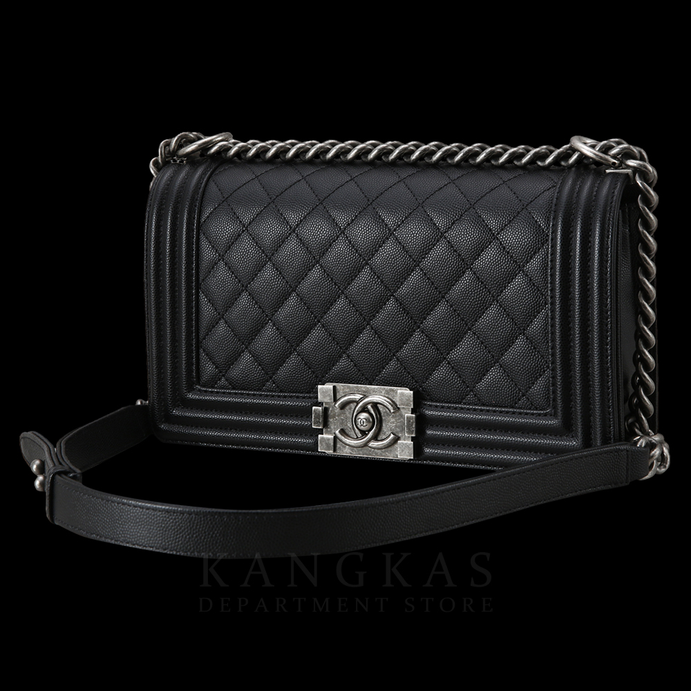 CHANEL(USED)샤넬 캐비어 보이샤넬 미듐