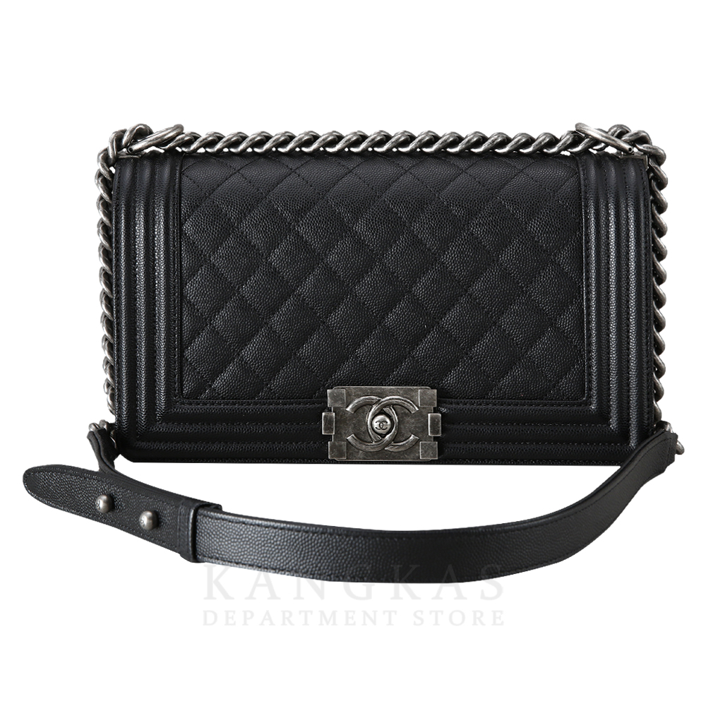 CHANEL(USED)샤넬 캐비어 보이샤넬 미듐