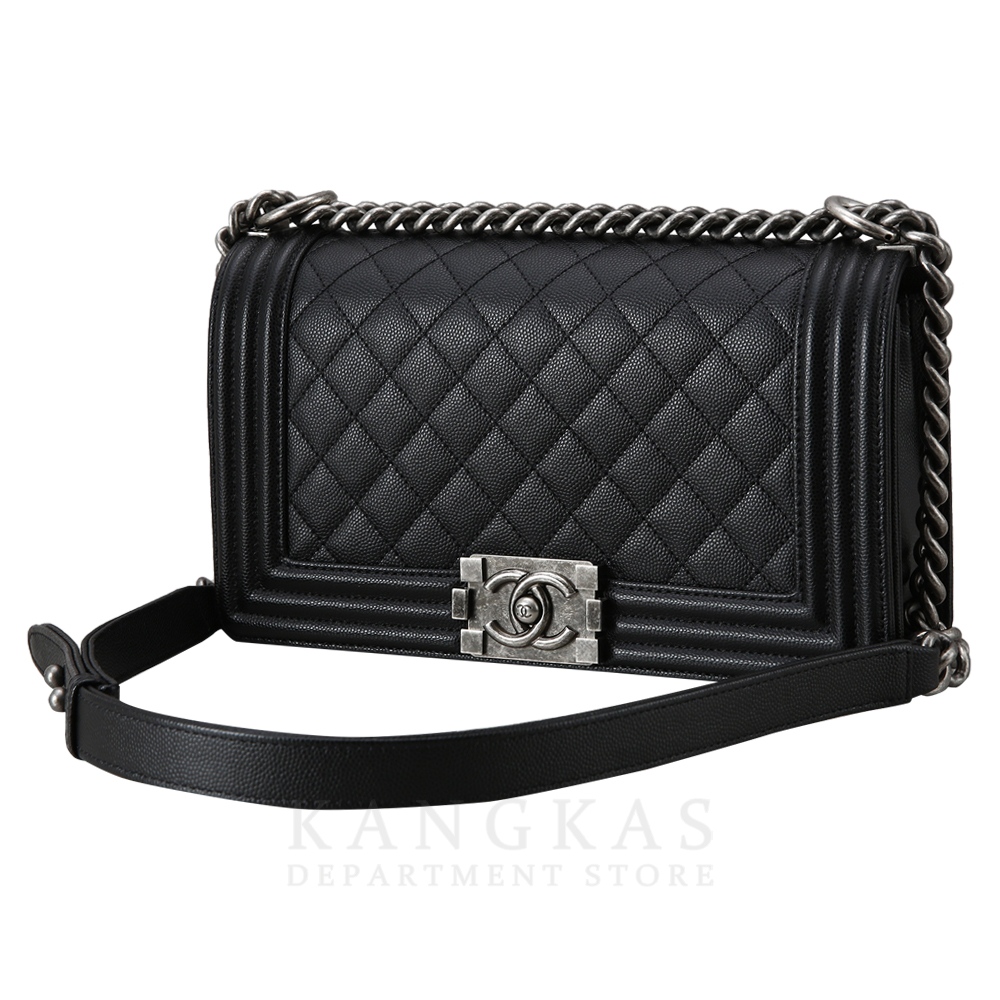 CHANEL(USED)샤넬 캐비어 보이샤넬 미듐