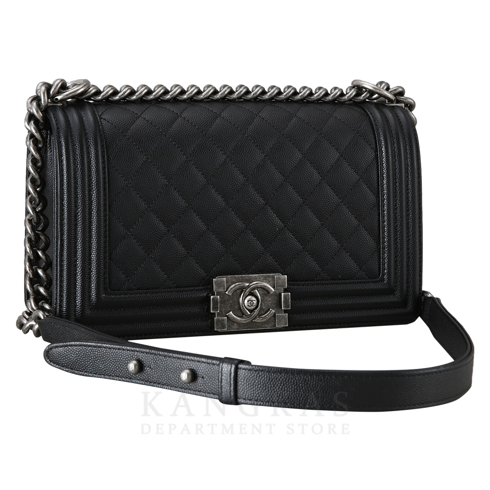 CHANEL(USED)샤넬 캐비어 보이샤넬 미듐
