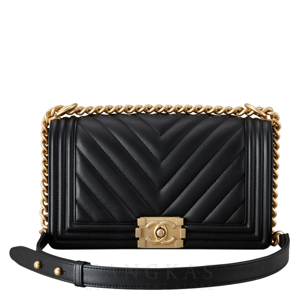 CHANEL(USED)샤넬 보이샤넬 쉐브론 미듐 @@@