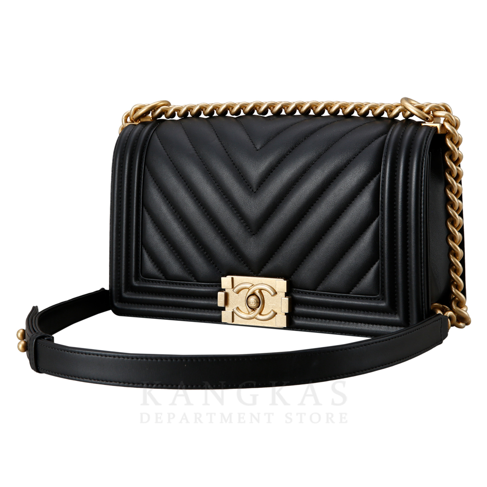 CHANEL(USED)샤넬 보이샤넬 쉐브론 미듐 @@@