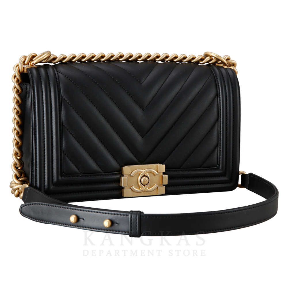CHANEL(USED)샤넬 보이샤넬 쉐브론 미듐 @@@