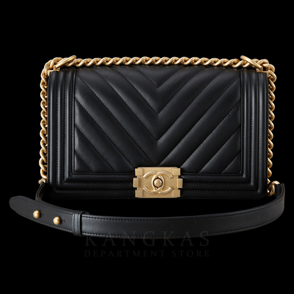 CHANEL(USED)샤넬 보이샤넬 쉐브론 미듐 @@@