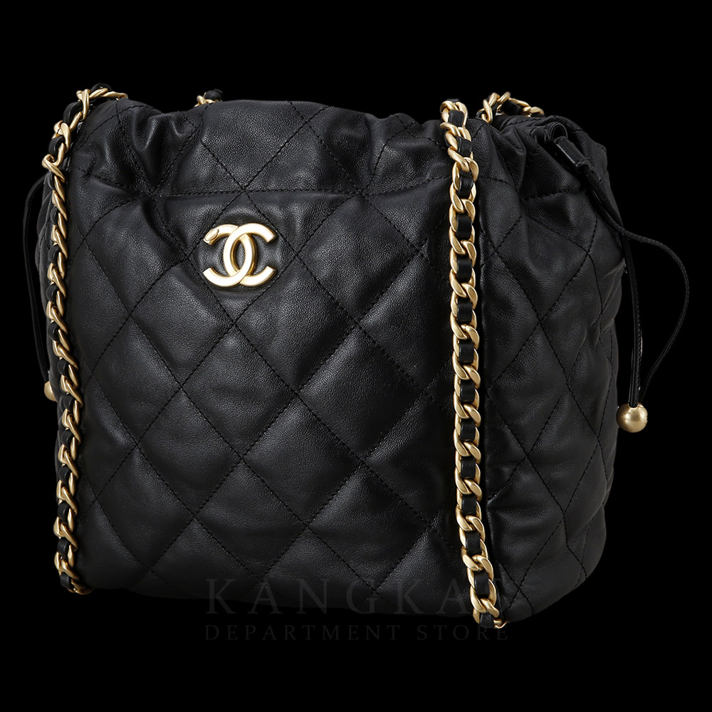 CHANEL(USED)샤넬 AS3125 시즌 드로스트링 체인 버킷백