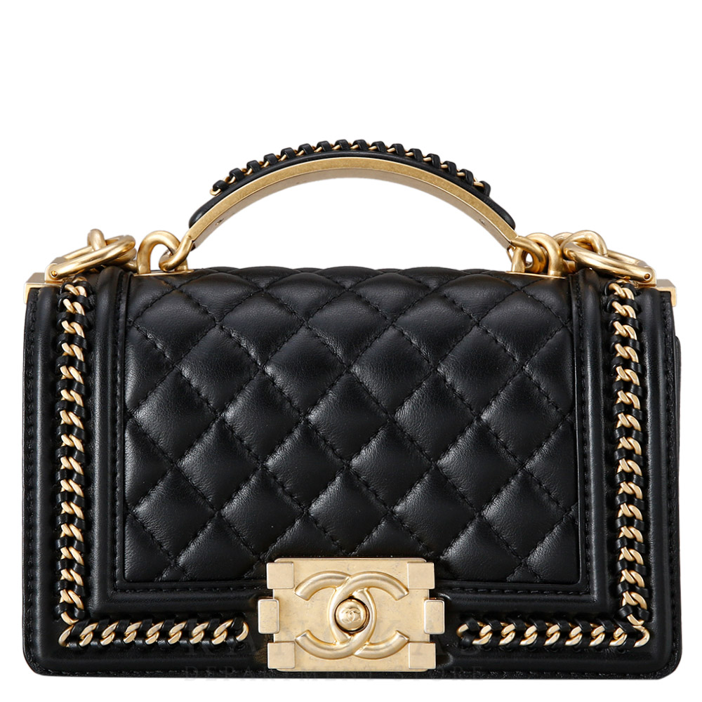 CHANEL(USED)샤넬 시즌 보이샤넬 탑핸들 스몰