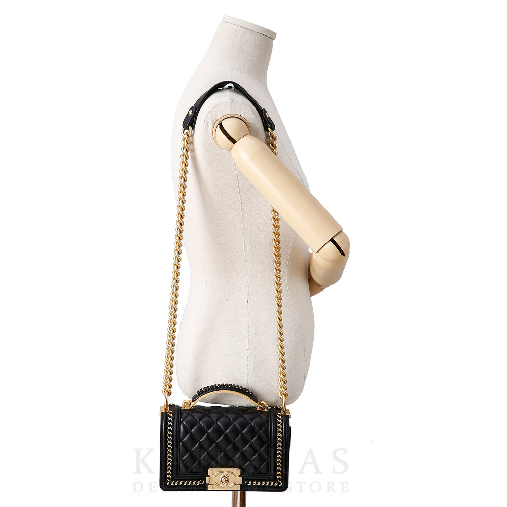 CHANEL(USED)샤넬 시즌 보이샤넬 탑핸들 스몰