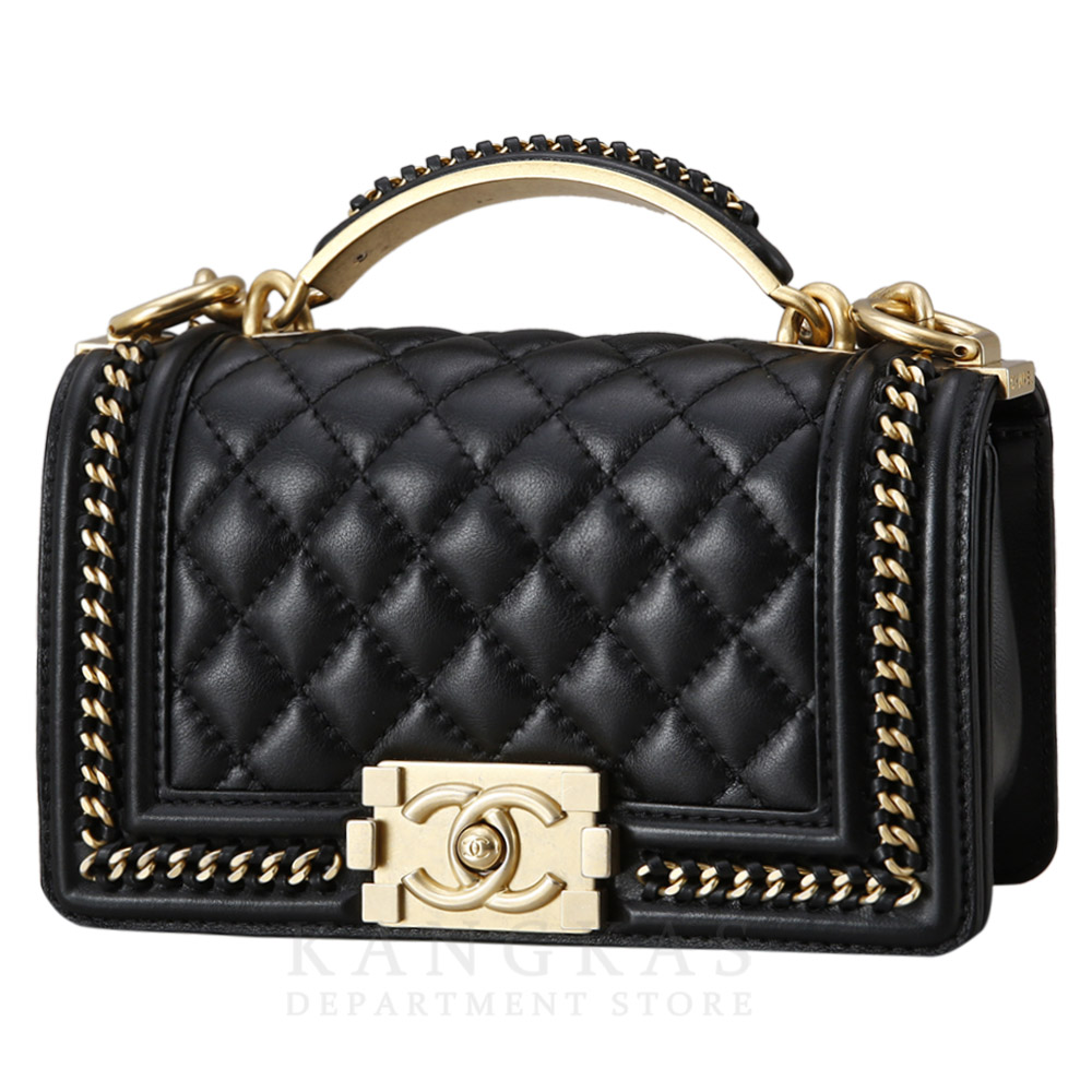 CHANEL(USED)샤넬 시즌 보이샤넬 탑핸들 스몰
