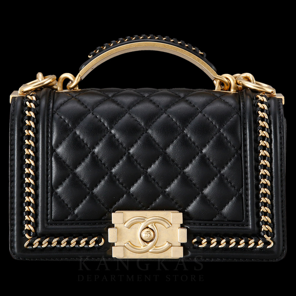 CHANEL(USED)샤넬 시즌 보이샤넬 탑핸들 스몰