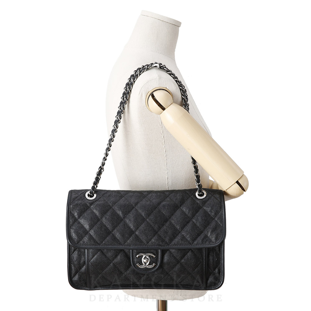 CHANEL(USED)샤넬 시즌 캐비어 프렌치 리비에라 체인백