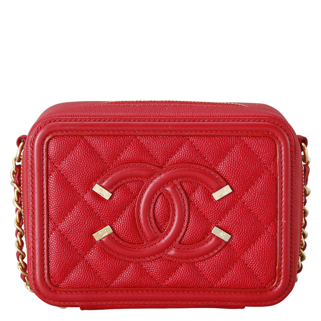 CHANEL(USED)샤넬 코스메틱 케이스 미니 체인