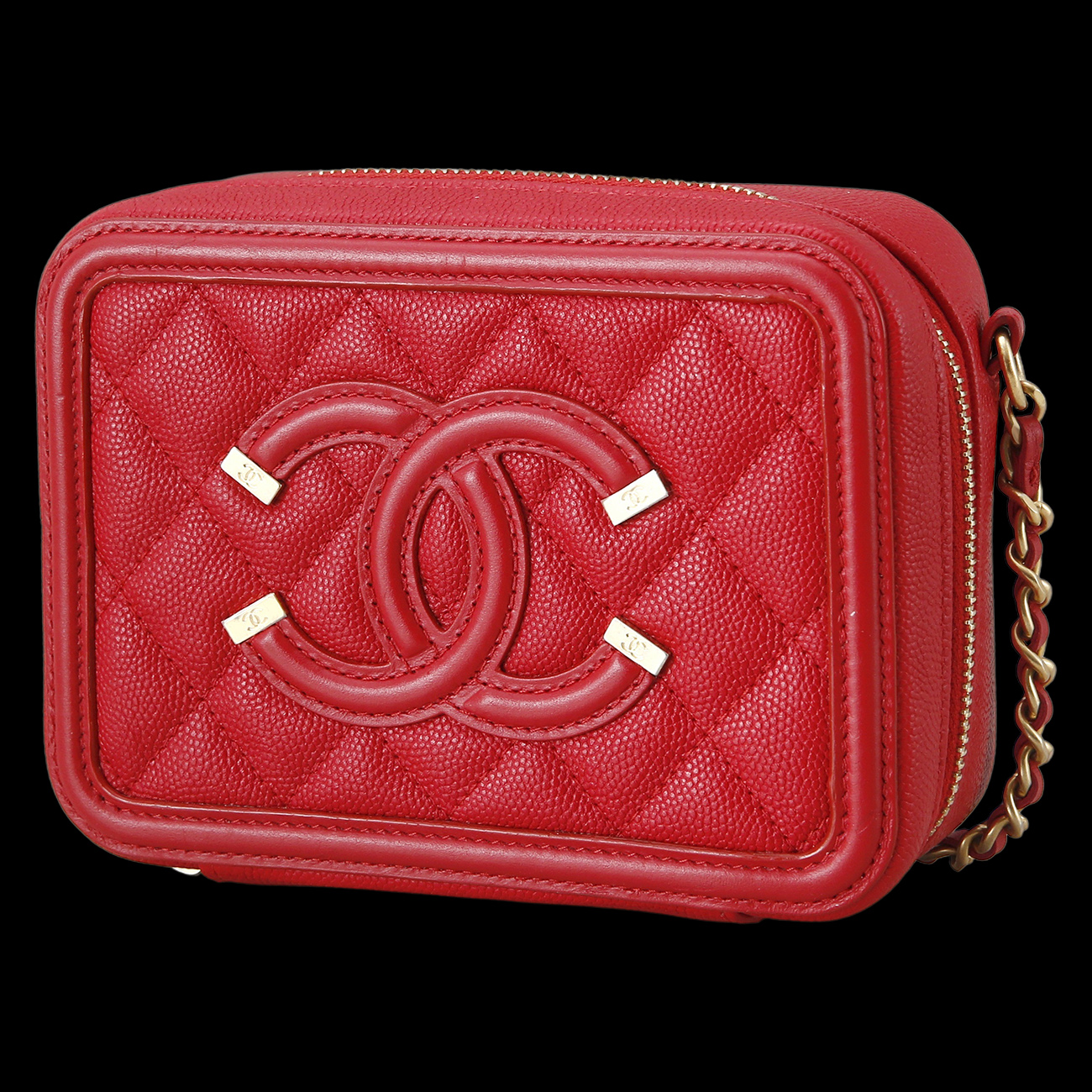 CHANEL(USED)샤넬 코스메틱 케이스 미니 체인