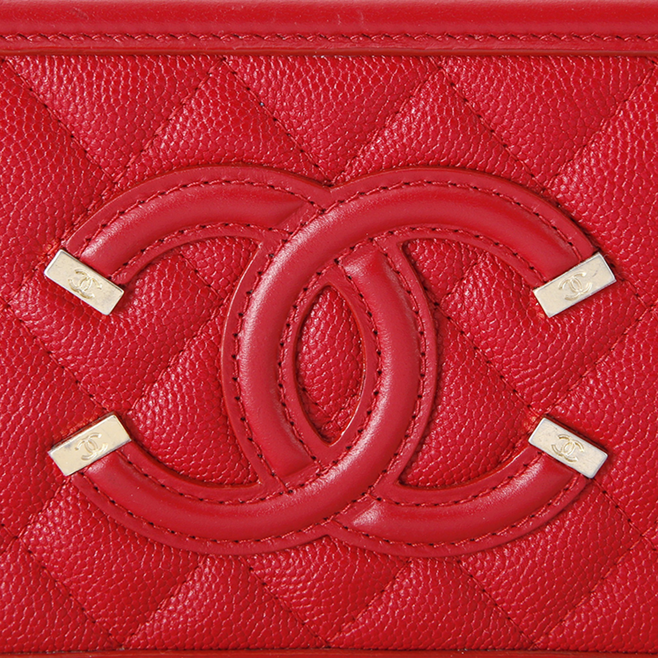 CHANEL(USED)샤넬 코스메틱 케이스 미니 체인