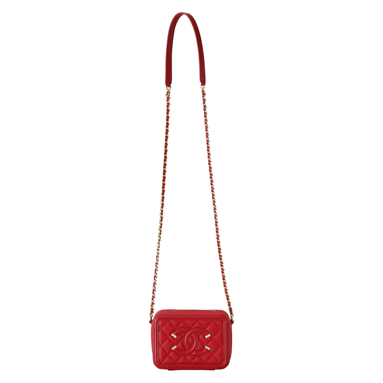 CHANEL(USED)샤넬 코스메틱 케이스 미니 체인