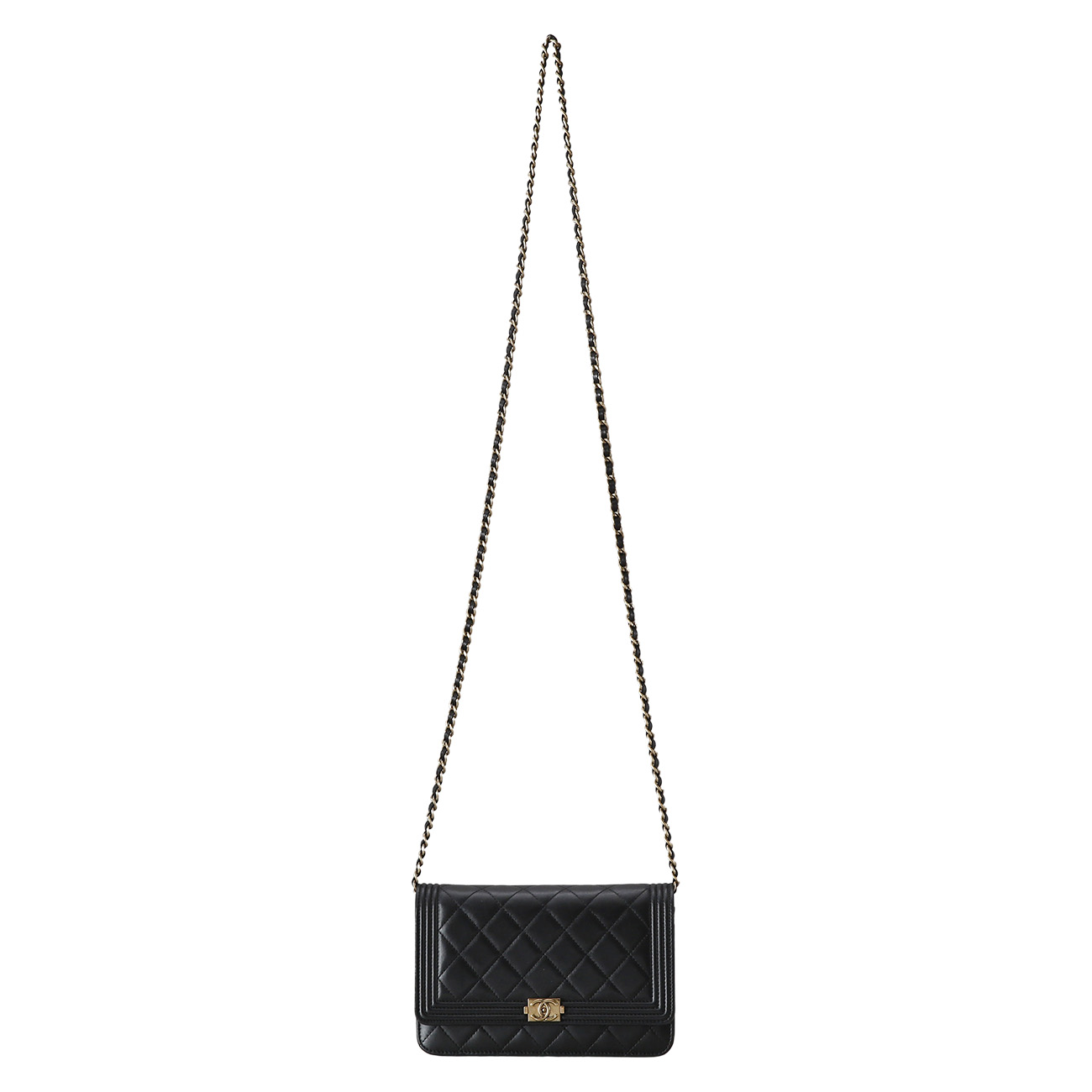 CHANEL(USED)샤넬 램스킨 보이샤넬 WOC