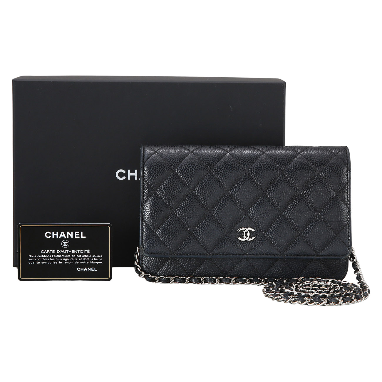 CHANEL(USED)샤넬 클래식 캐비어 WOC