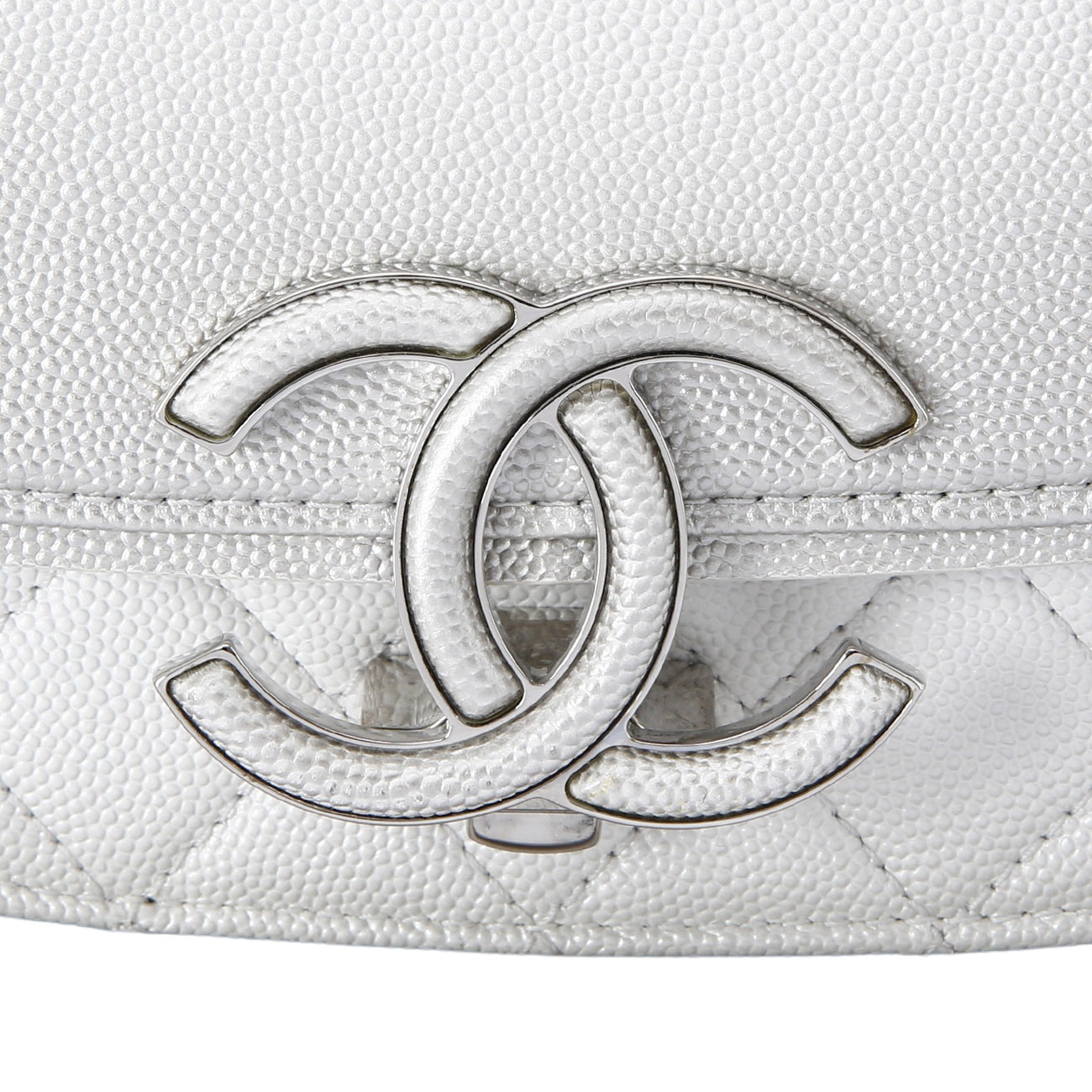 CHANEL(USED)샤넬 시즌 캐비어 CC로고 플랩 체인 백