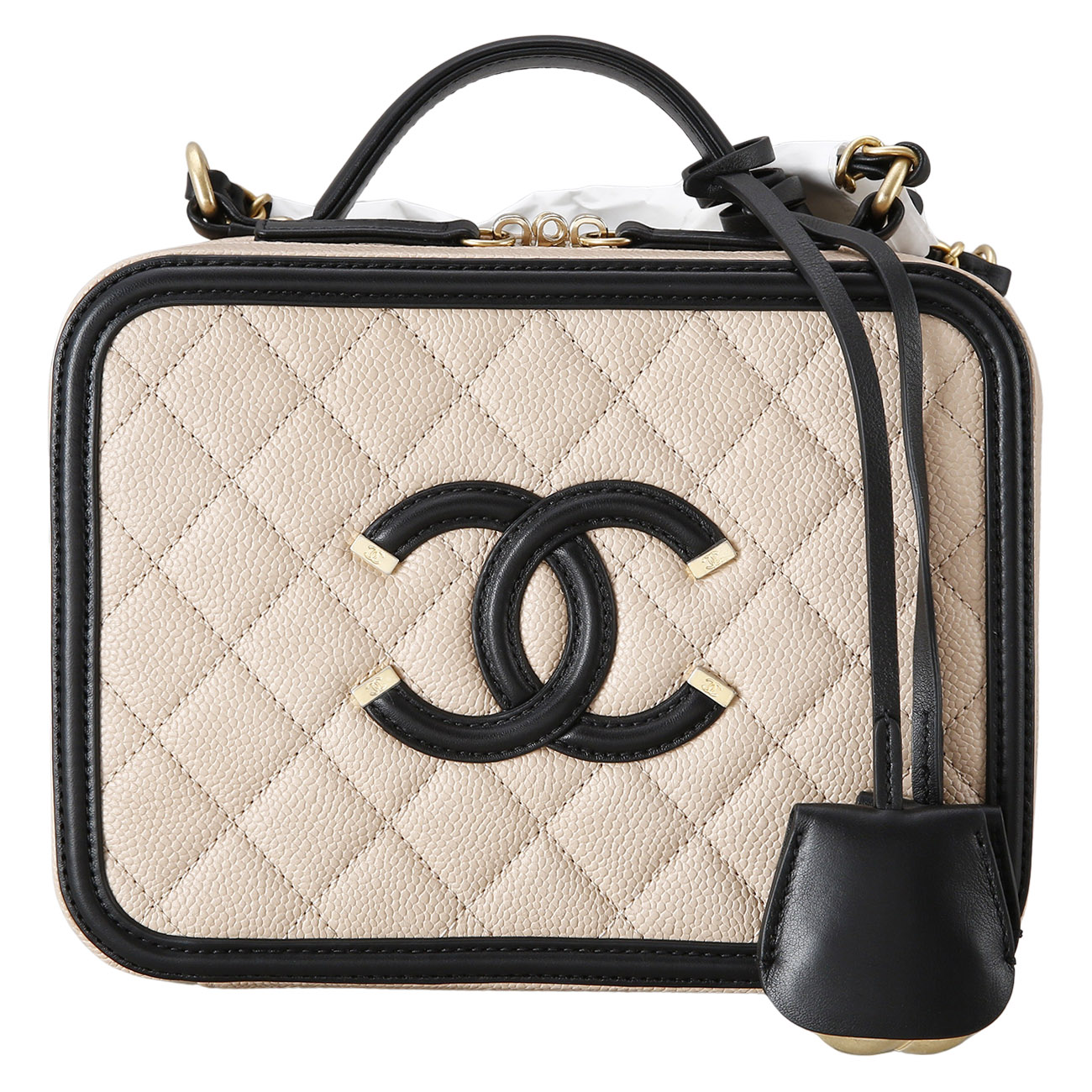 CHANEL(USED)샤넬 캐비어 코스메틱 케이스 체인 백