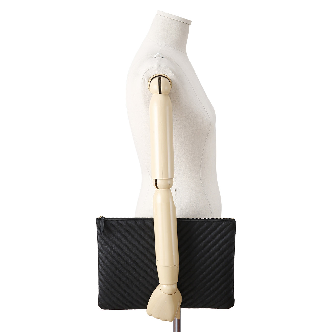 CHANEL(USED)샤넬 쉐브론 클래식 클러치 라지