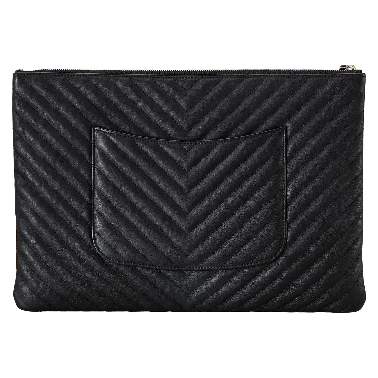 CHANEL(USED)샤넬 쉐브론 클래식 클러치 라지