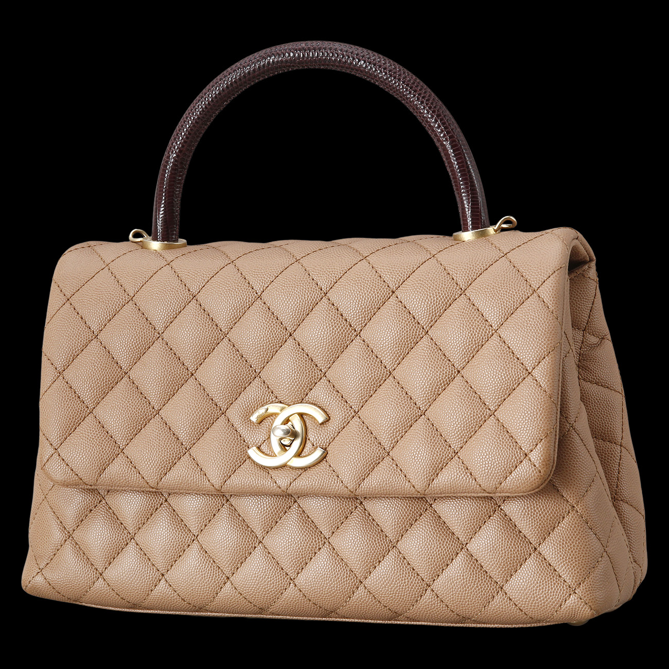 CHANEL(USED)샤넬 캐비어 코코핸들 미듐