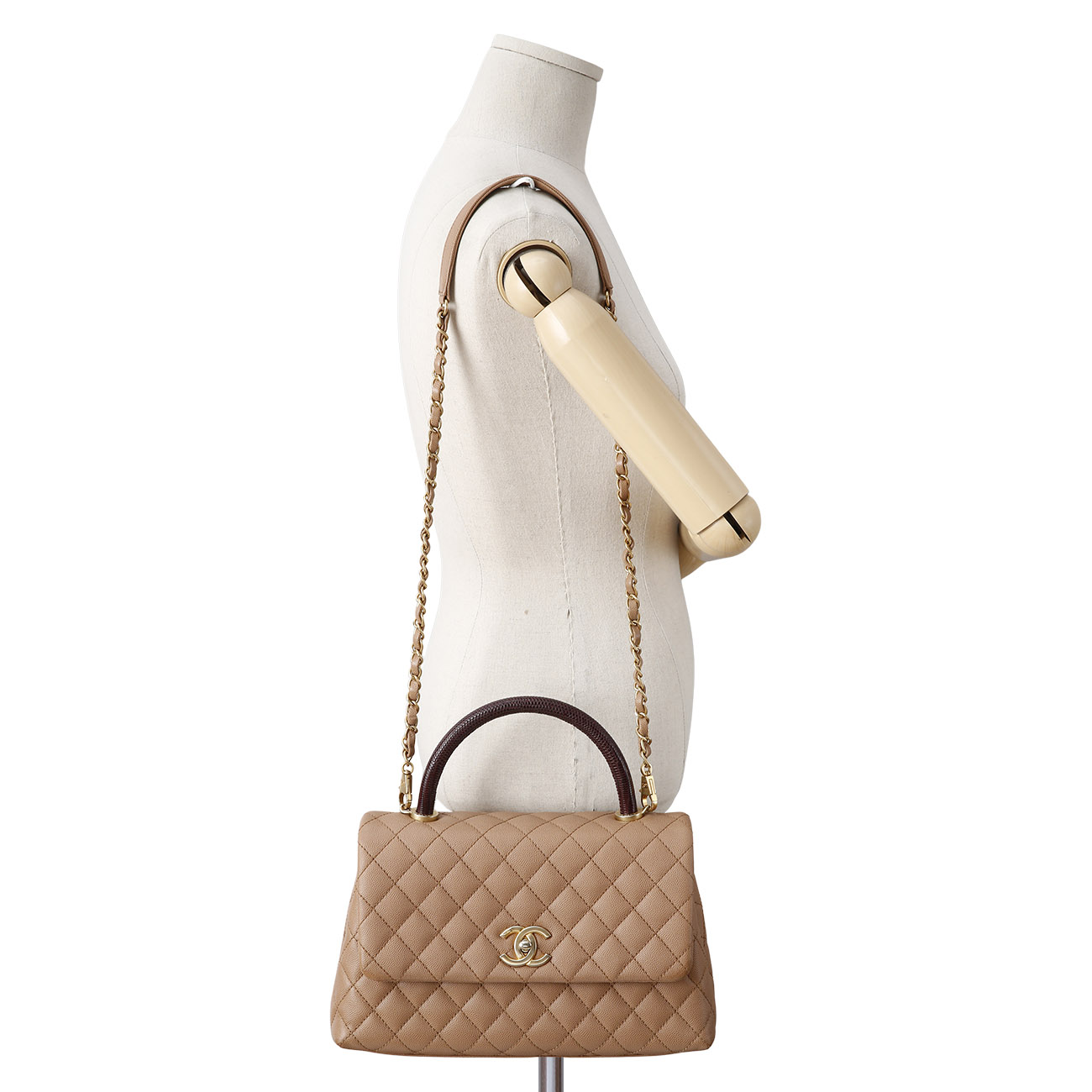CHANEL(USED)샤넬 캐비어 코코핸들 미듐