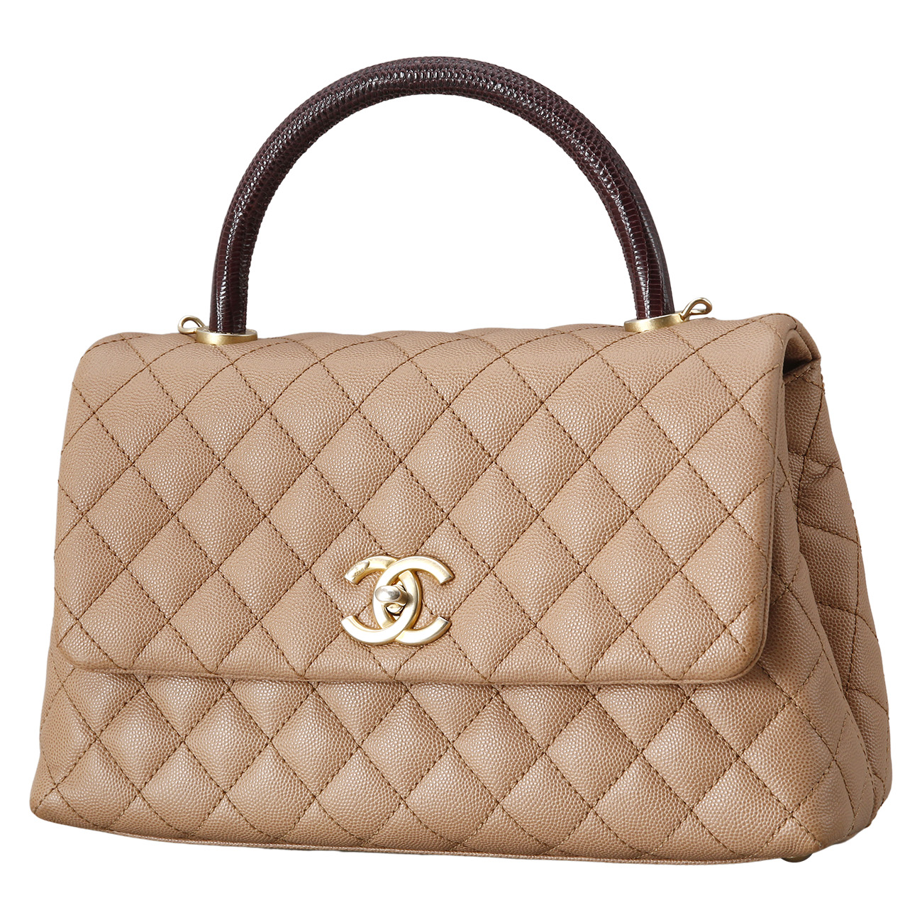 CHANEL(USED)샤넬 캐비어 코코핸들 미듐