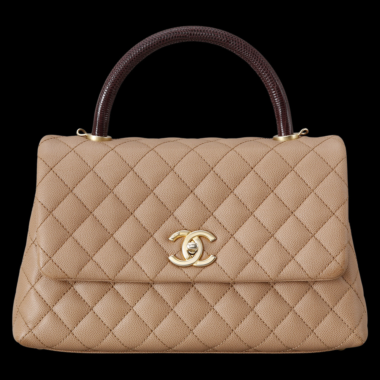 CHANEL(USED)샤넬 캐비어 코코핸들 미듐