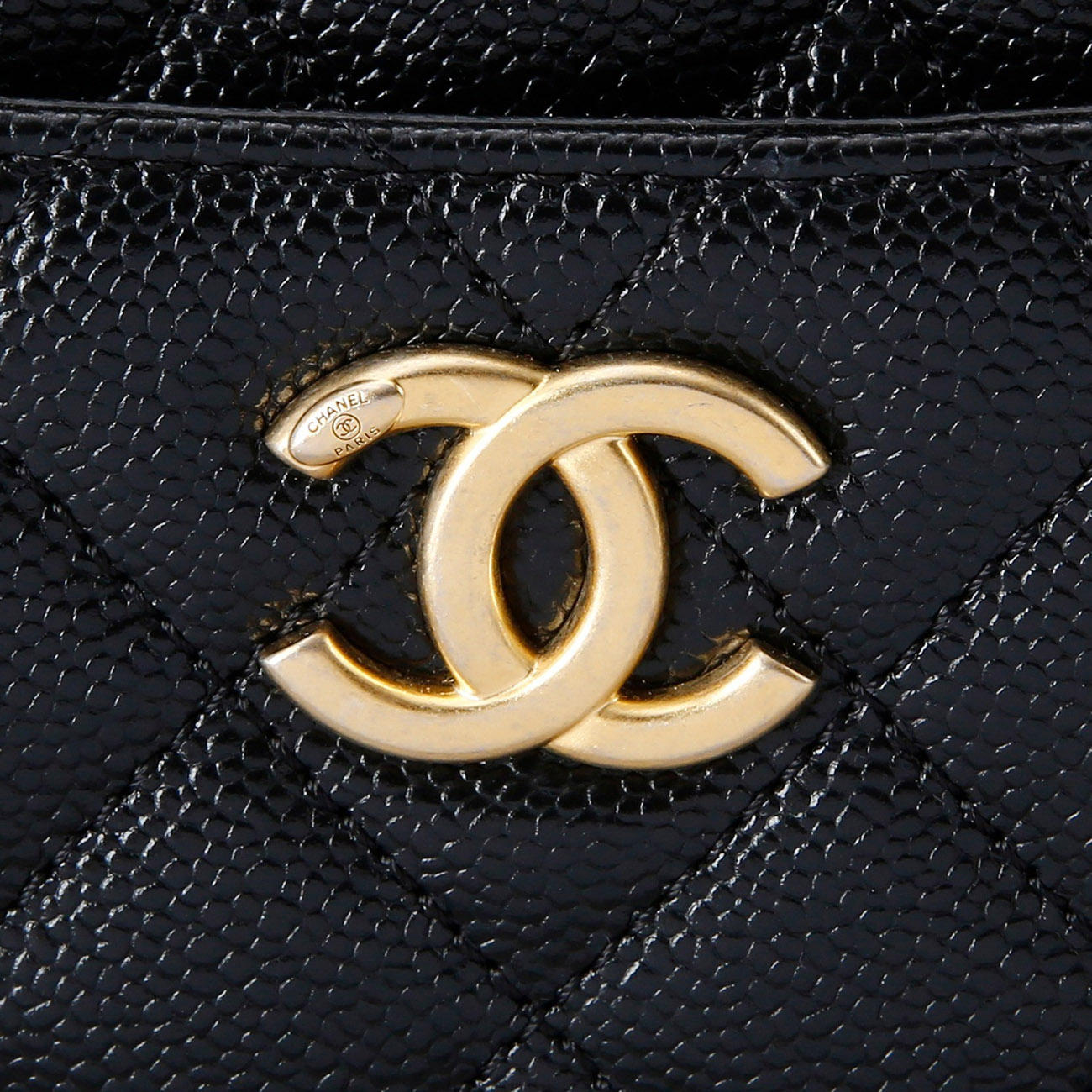 CHANEL(USED)샤넬 시즌 캐비어 코스메틱백