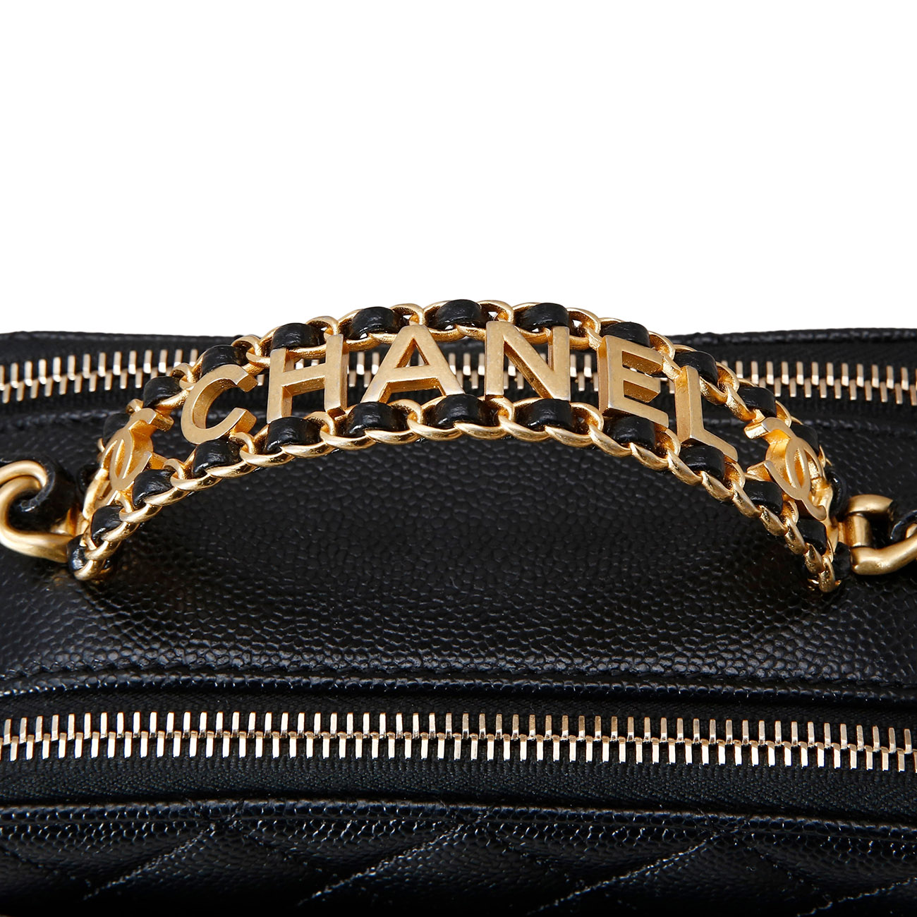 CHANEL(USED)샤넬 시즌 캐비어 코스메틱백