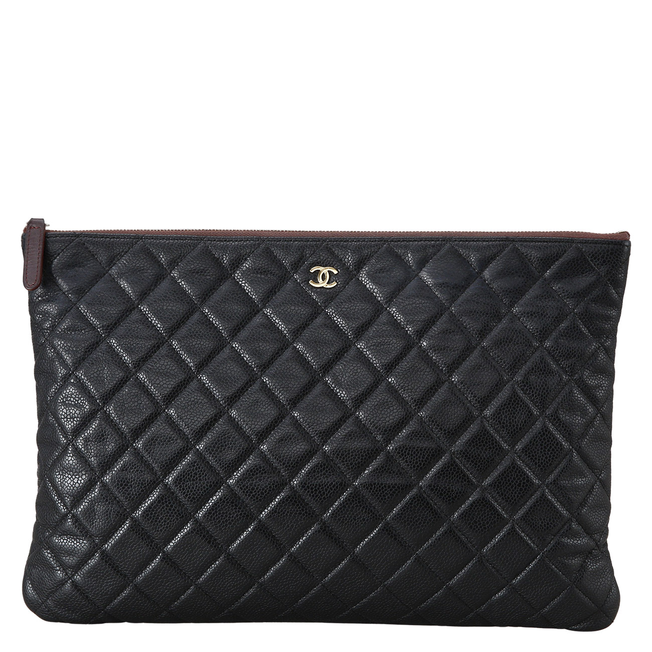 CHANEL(USED)샤넬 클래식 캐비어 클러치 라지