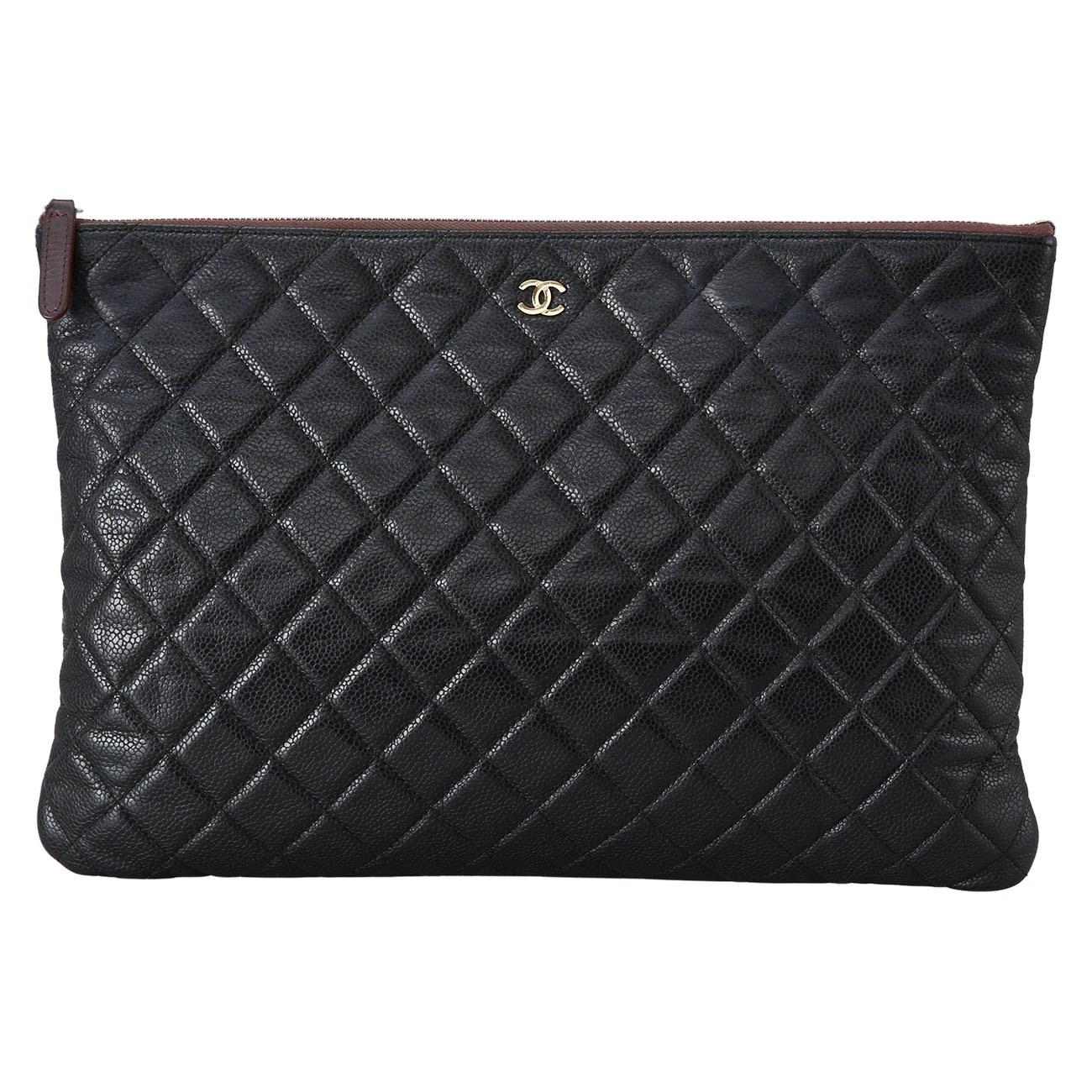CHANEL(USED)샤넬 클래식 캐비어 클러치 라지