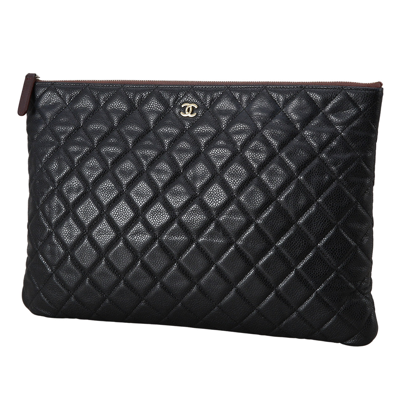 CHANEL(USED)샤넬 클래식 캐비어 클러치 라지