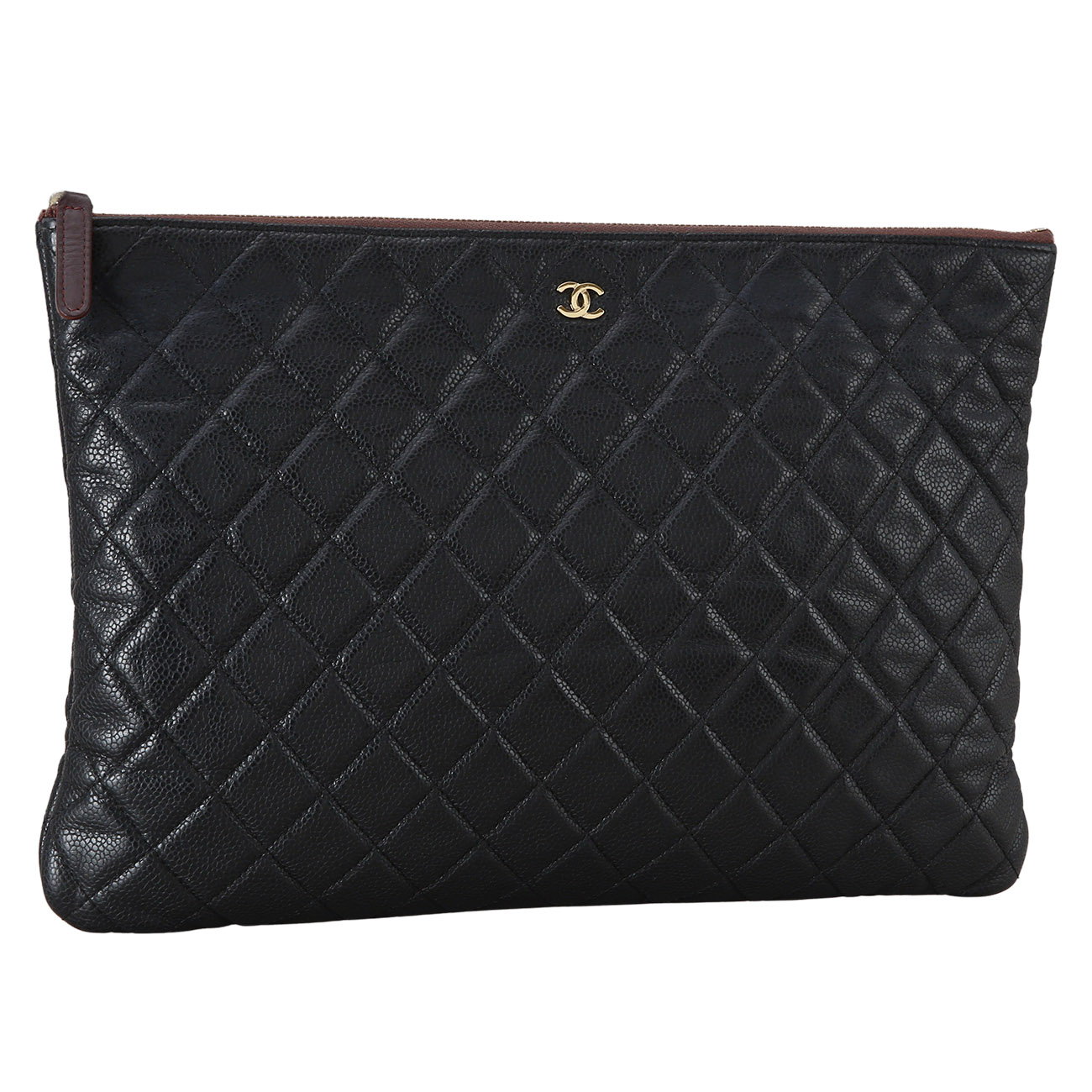 CHANEL(USED)샤넬 클래식 캐비어 클러치 라지