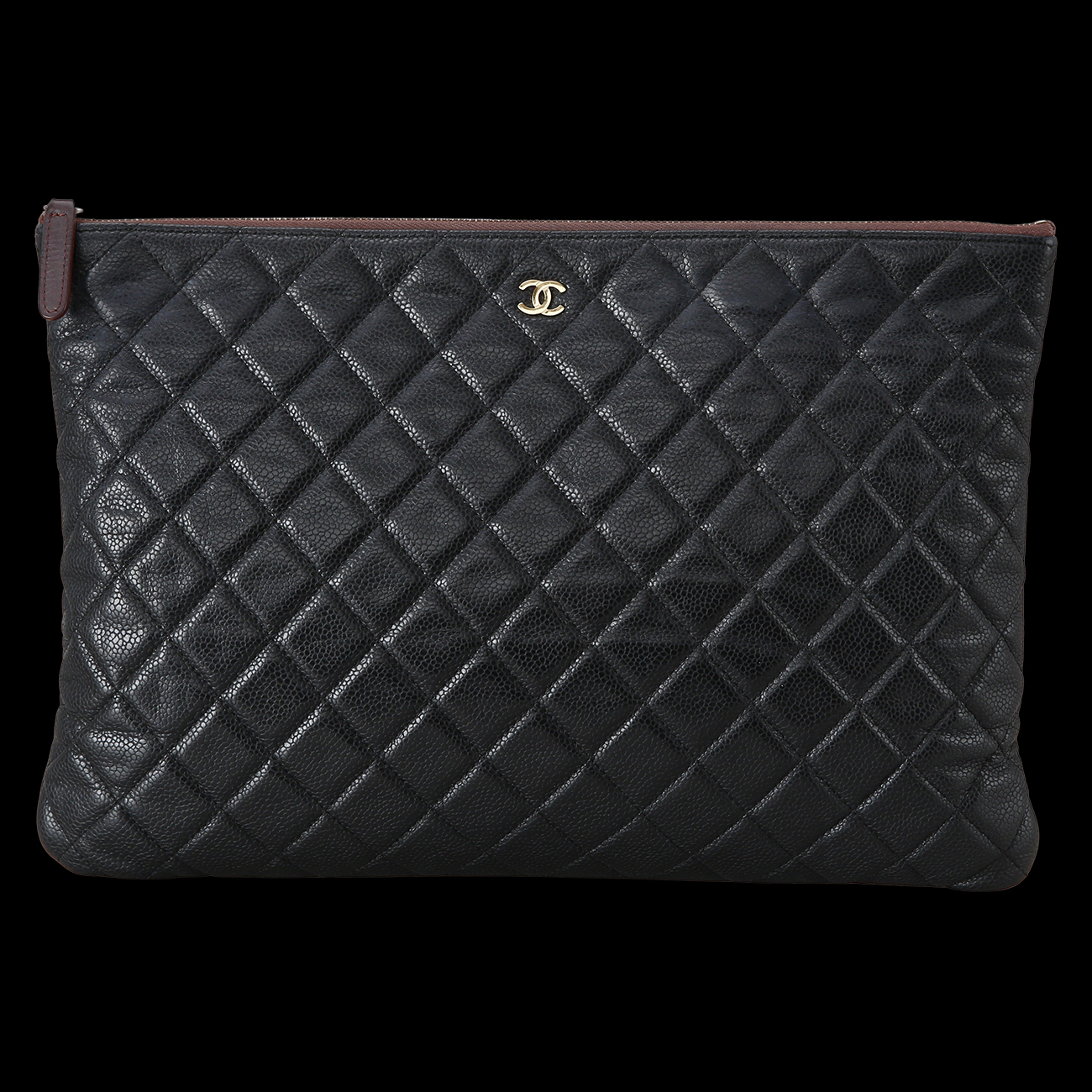 CHANEL(USED)샤넬 클래식 캐비어 클러치 라지