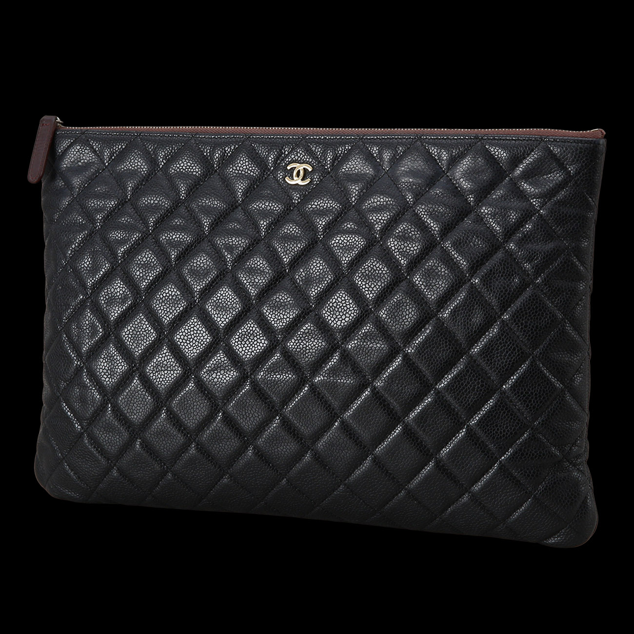 CHANEL(USED)샤넬 클래식 캐비어 클러치 라지