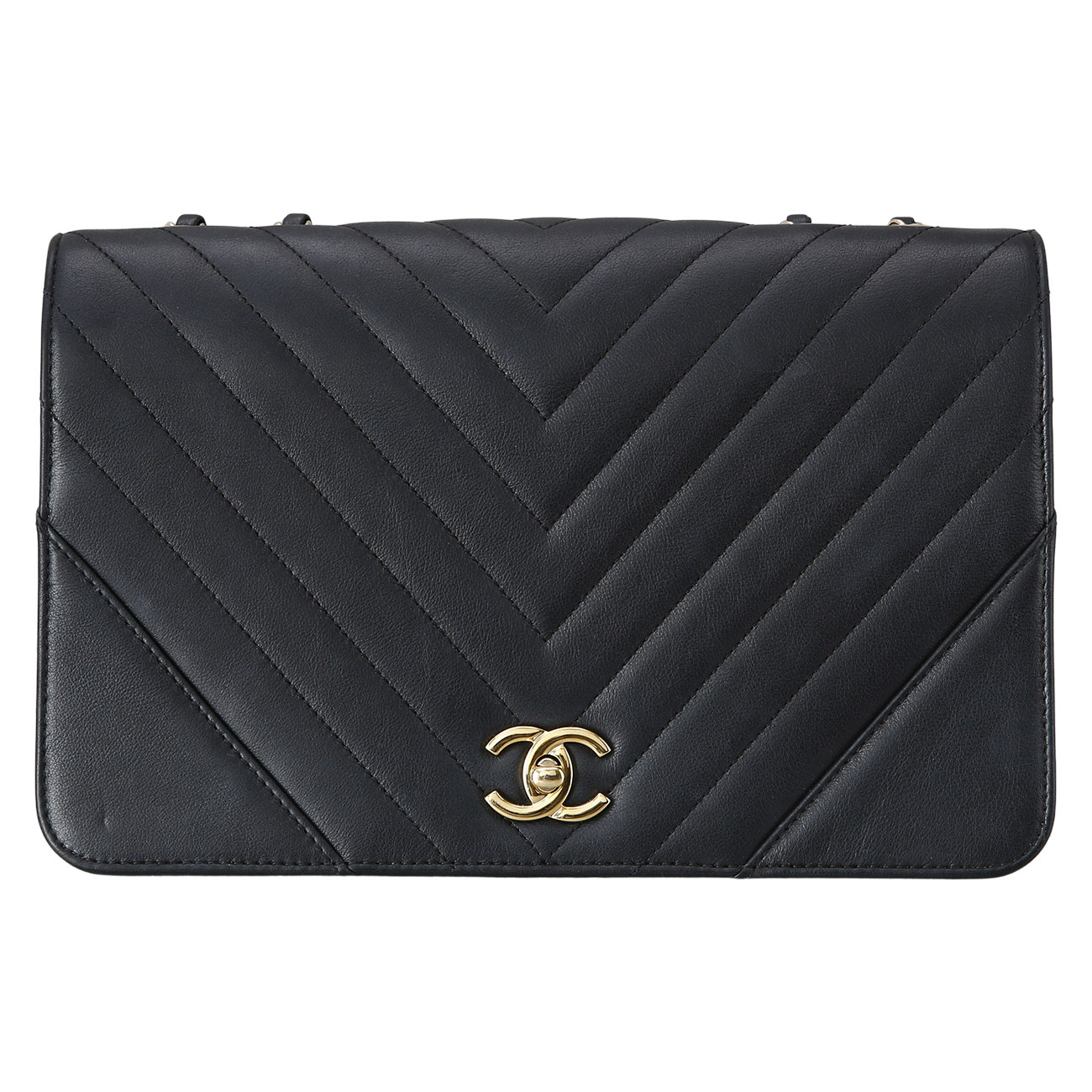CHANEL(USED)샤넬 시즌 쉐브론 체인 플랩백