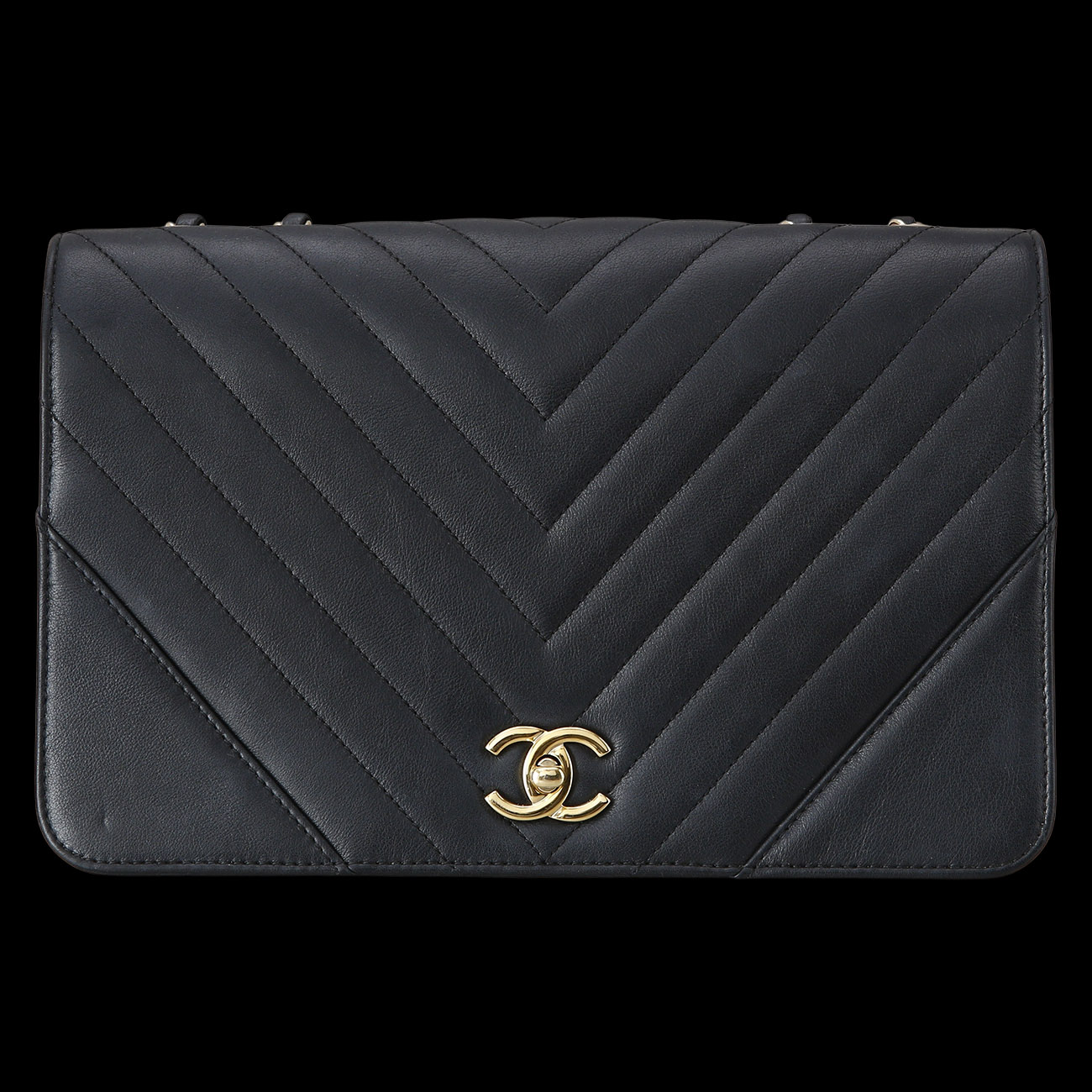 CHANEL(USED)샤넬 시즌 쉐브론 체인 플랩백
